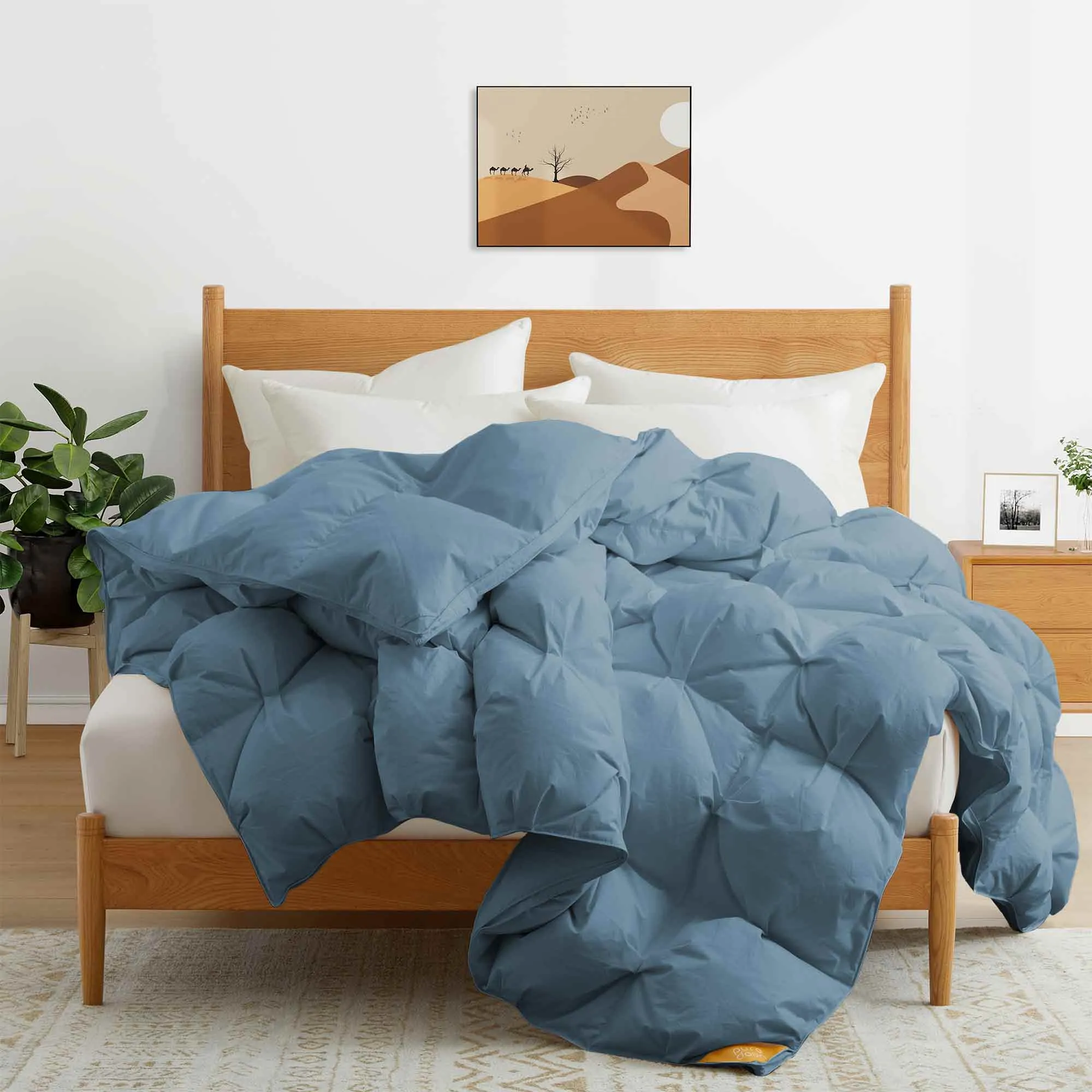 Organic Cotton Puff Down Comforter for Winter