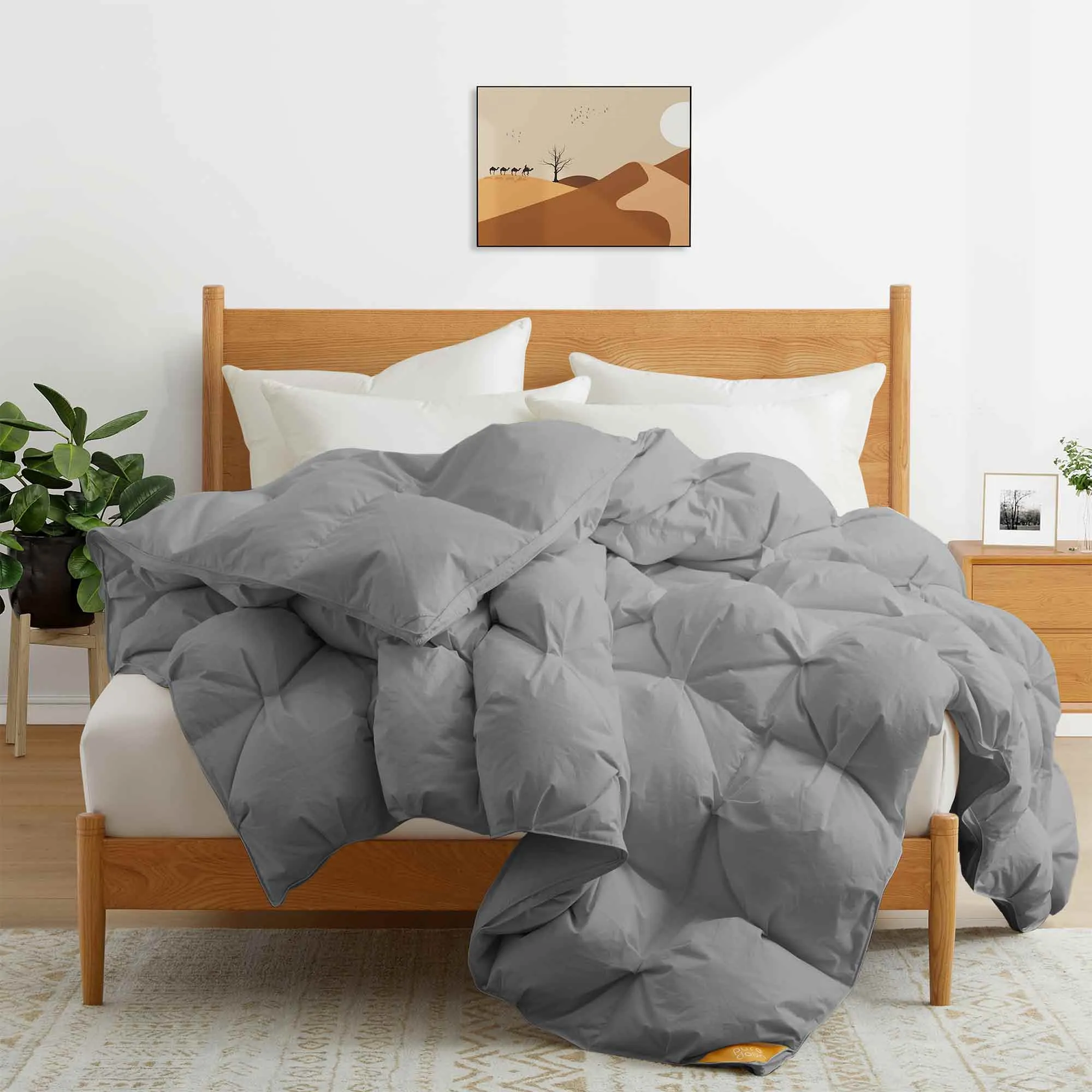 Organic Cotton Puff Down Comforter for Winter