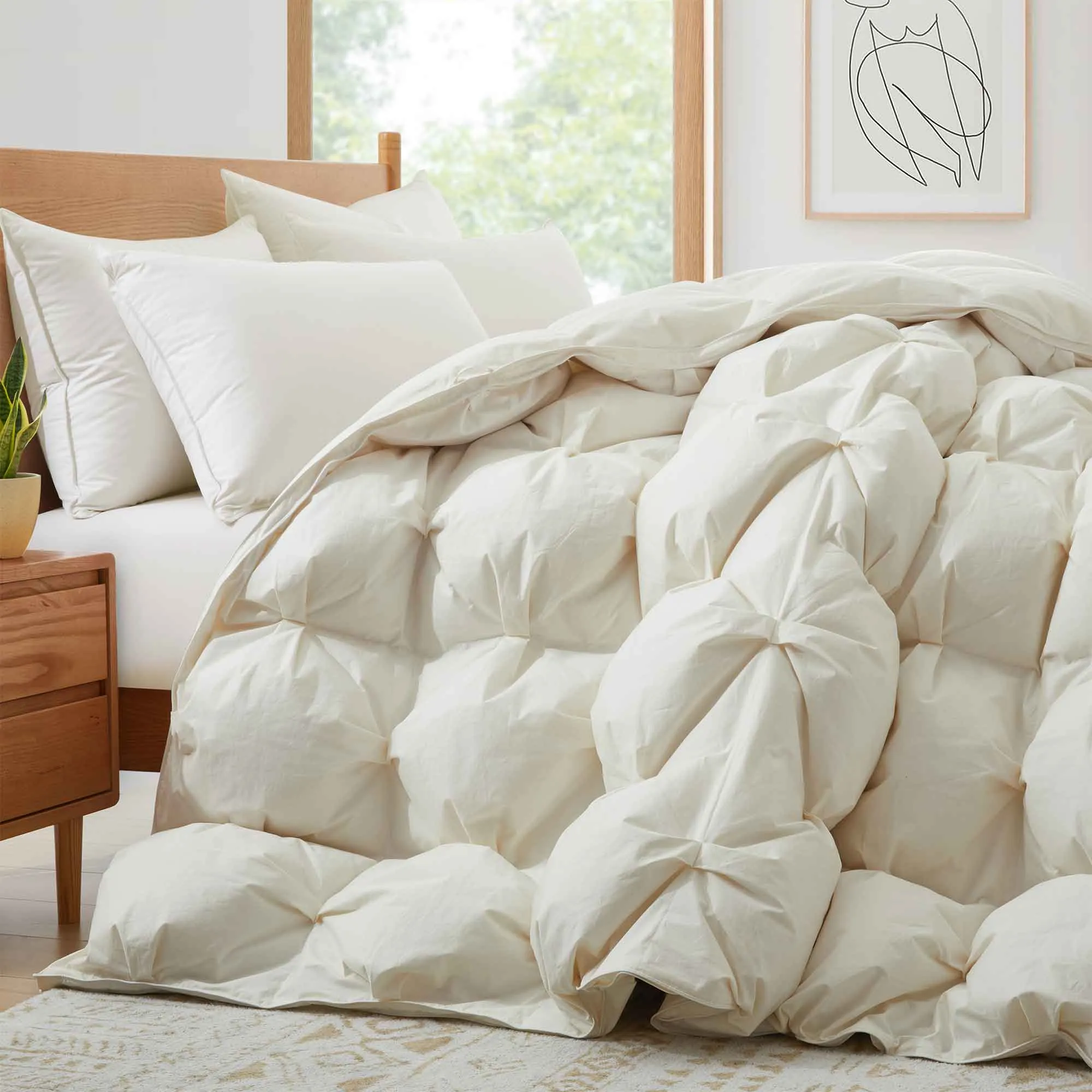 Organic Cotton Puff Down Comforter for Winter