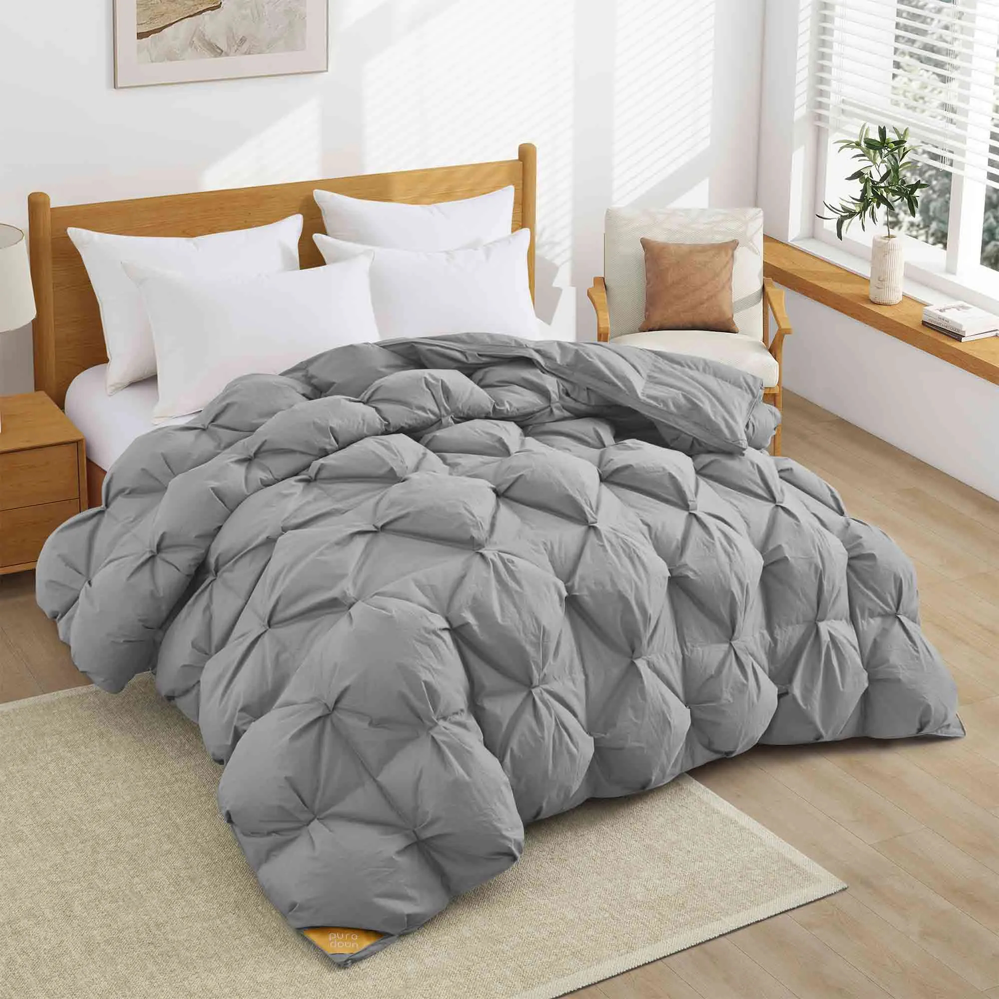 Organic Cotton Puff Down Comforter for Winter