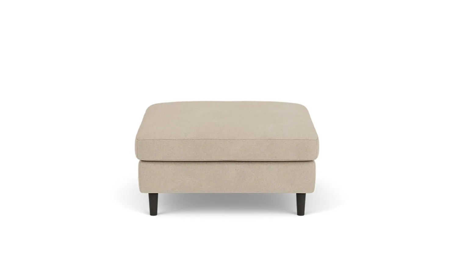 oskar square storage ottoman - fabric