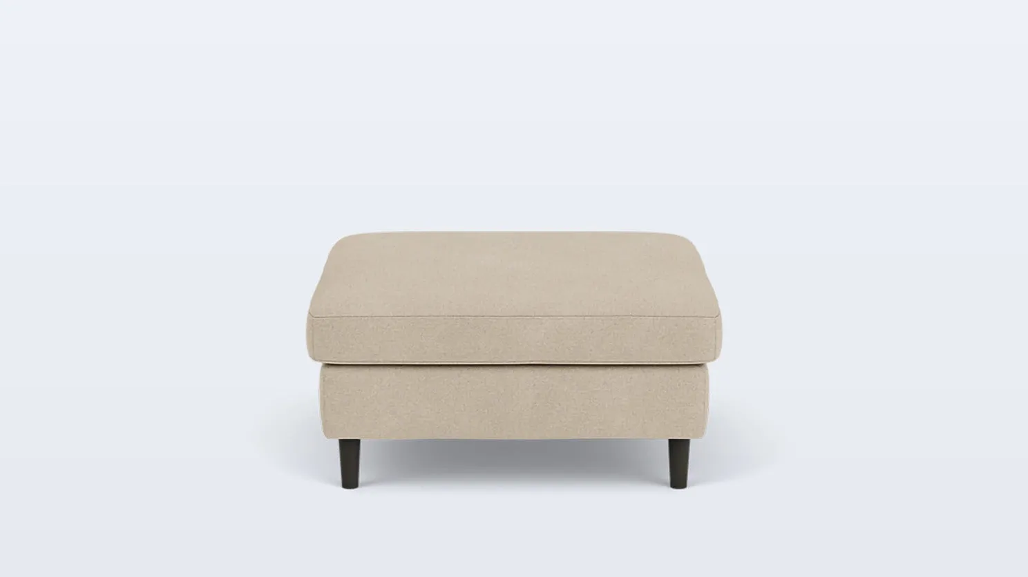 oskar square storage ottoman - fabric