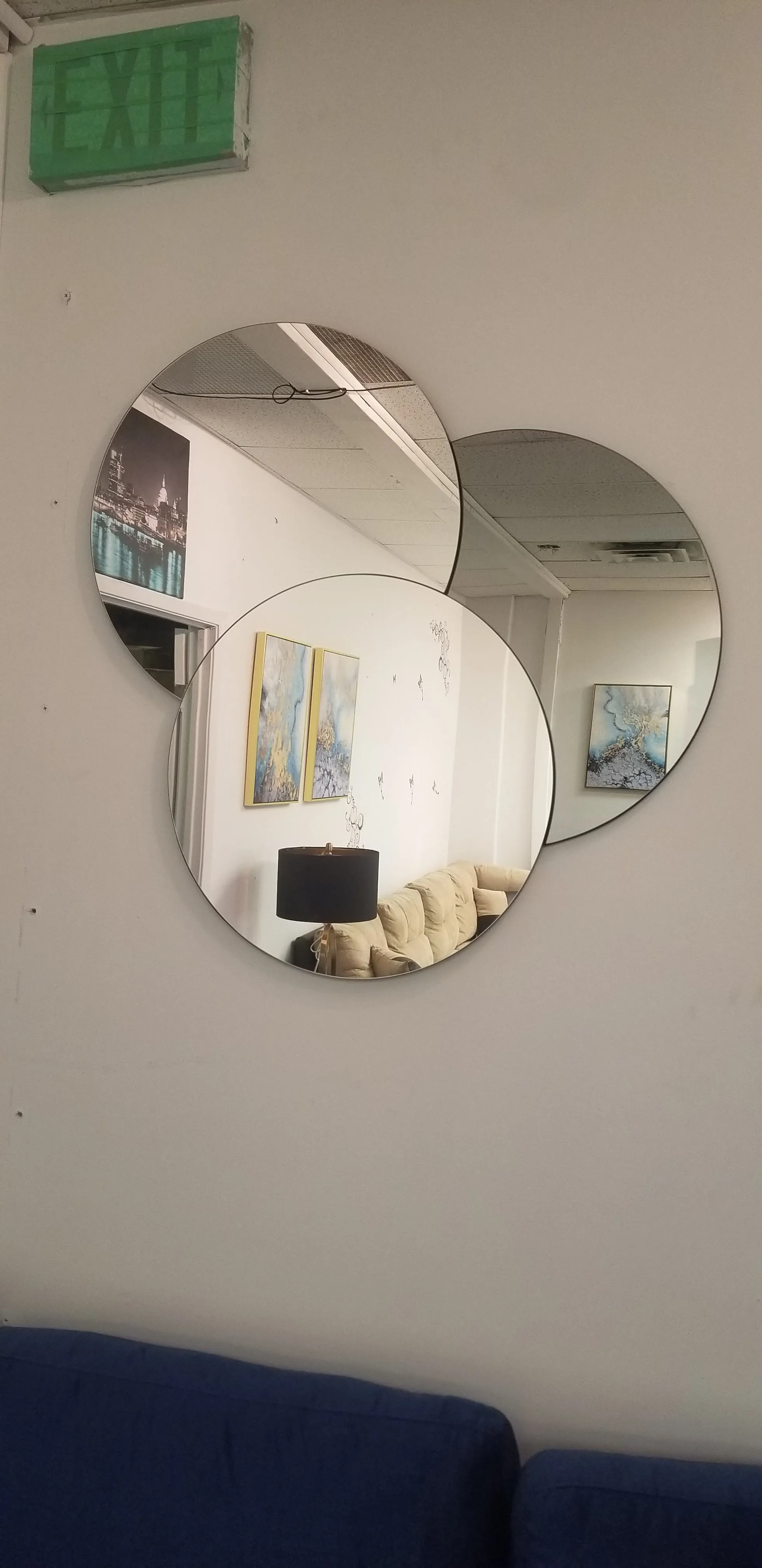 Overlapping Round Wall Mounted Mirror- Model #2352