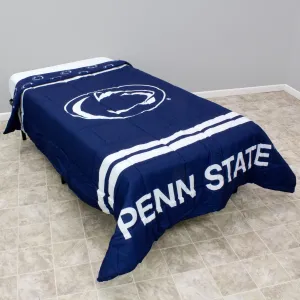 Penn State Nittany Lions Reversible Big Logo Soft and Colorful Comforter