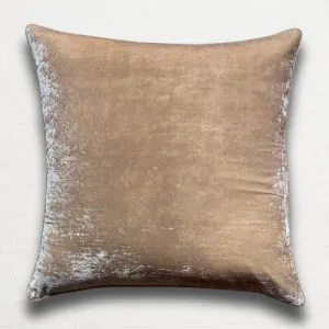 Plain Silk Velvet Cushion in Rosewood