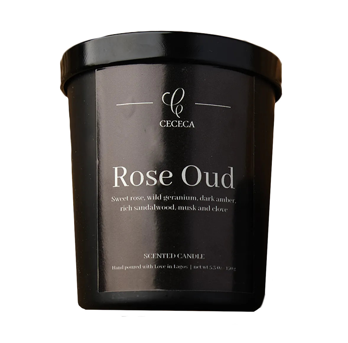 Rose Oud Scented Candle