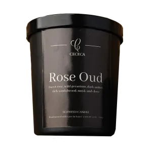 Rose Oud Scented Candle