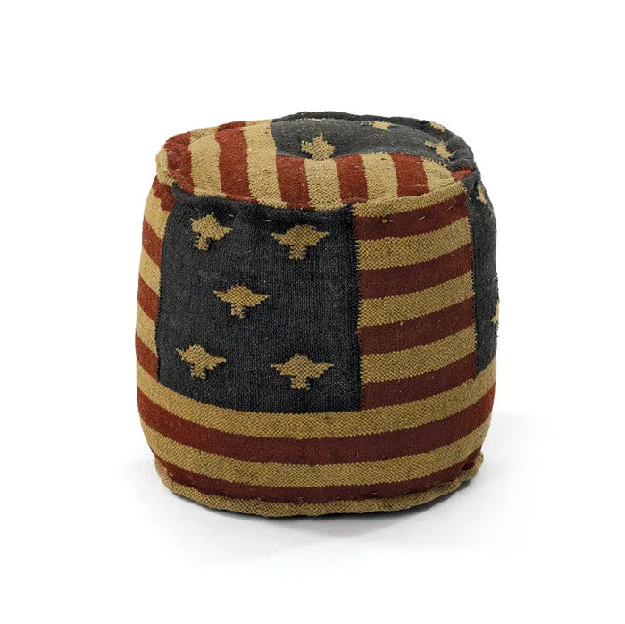 Round Flag Ottoman