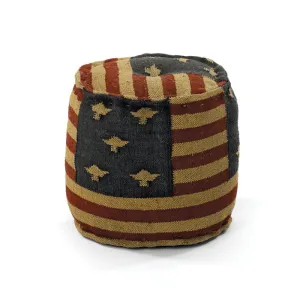 Round Flag Ottoman