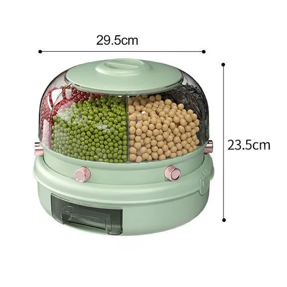 Sealed Rotating Grains Container