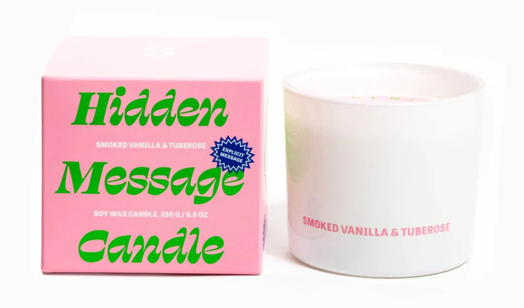 Serenity - Hidden Message Candle - Smoked Vanilla & Tuberose