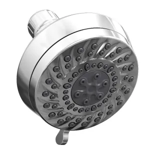 Shower Head 6-Settings, Soft Self-Cleaning Nozzles, Without ABS Shower Arm, ABS Ball Joint