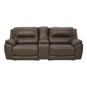 Signature Design by Ashley Dunleith Power Reclining Leather Match 3 pc Sectional U7160458/U7160457/U7160462