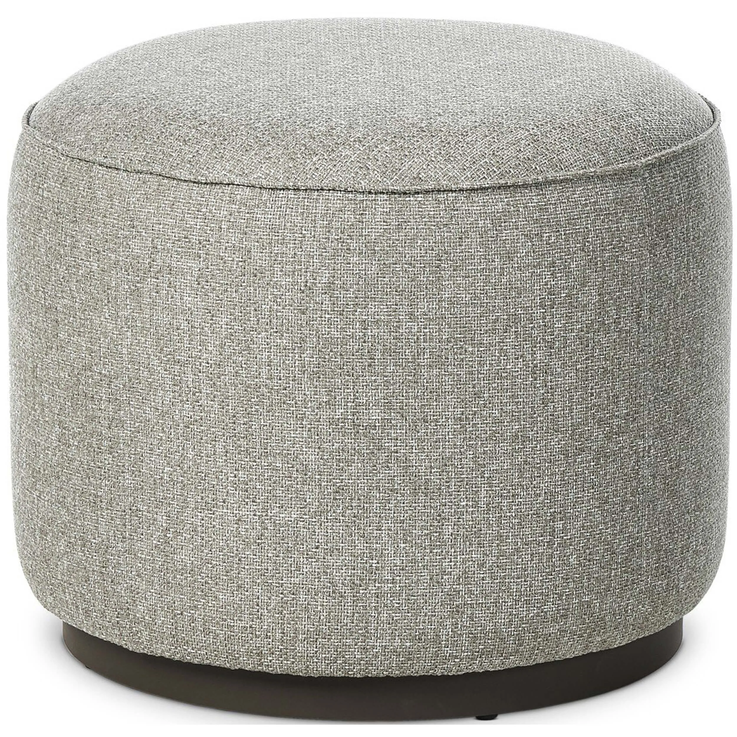 Sinclair Round Outdoor Ottoman, Hayes Smoke