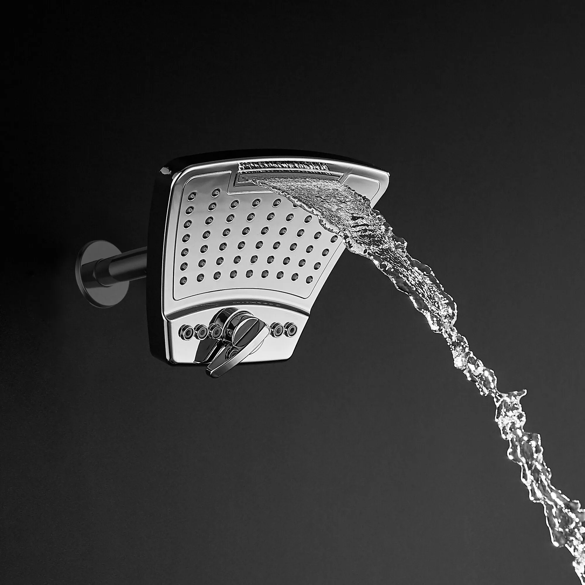 Single Wall Mount Fixed Rain Shower Head - High Pressure Showerhead - Upgraded Fixed Showerhead