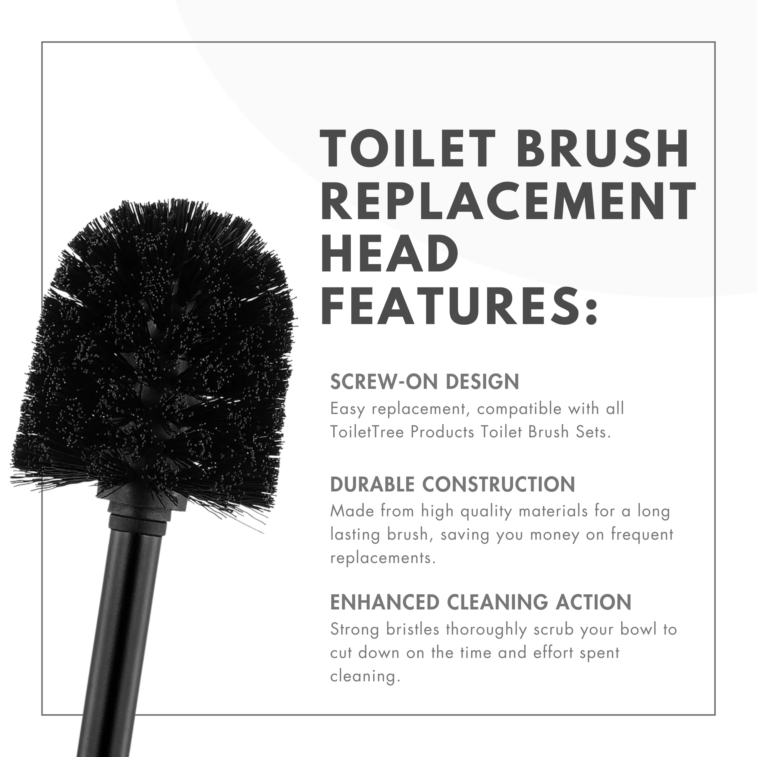 Toilet Brush Replacement Heads