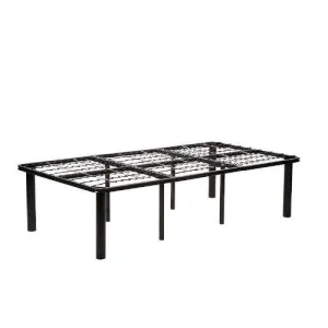 Twin size 8-Leg Metal Platform Bed Frame - No Box-spring Necessary