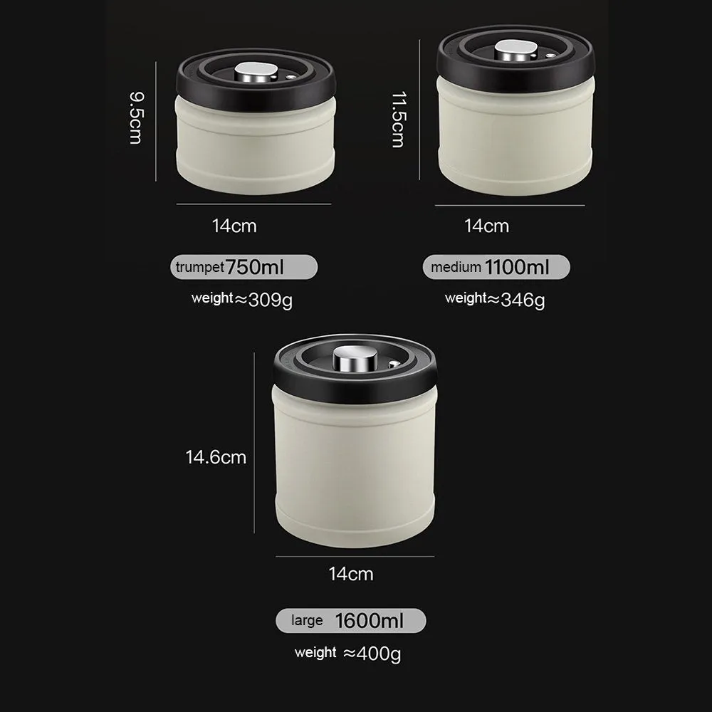 Vacuum Sealed Coffee/Food Storage Container-1600ML