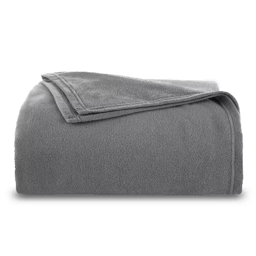 Vellux Full Queen Tornado Grey Blanket - 90 X 90in - 229 X 229cm