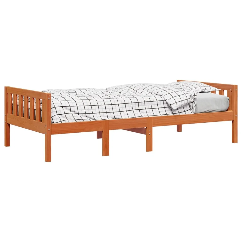 vidaXL Children's Bed without Mattress Wax Brown 90x190 cm Solid Wood Pine