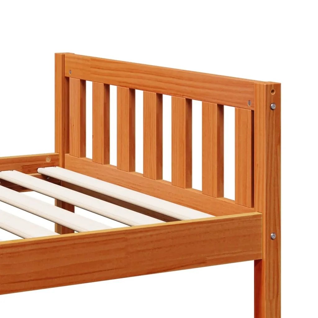 vidaXL Children's Bed without Mattress Wax Brown 90x190 cm Solid Wood Pine