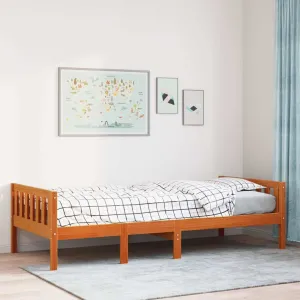 vidaXL Children's Bed without Mattress Wax Brown 90x190 cm Solid Wood Pine