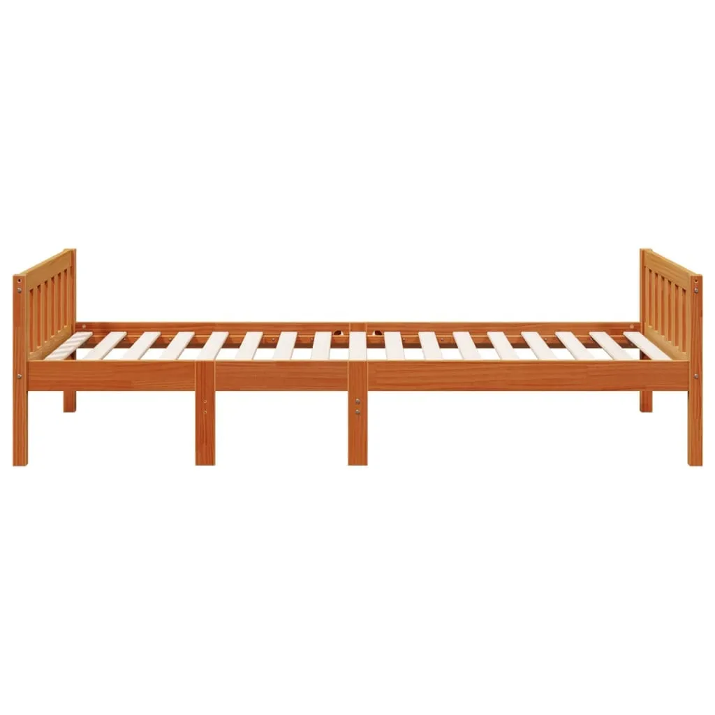 vidaXL Children's Bed without Mattress Wax Brown 90x190 cm Solid Wood Pine