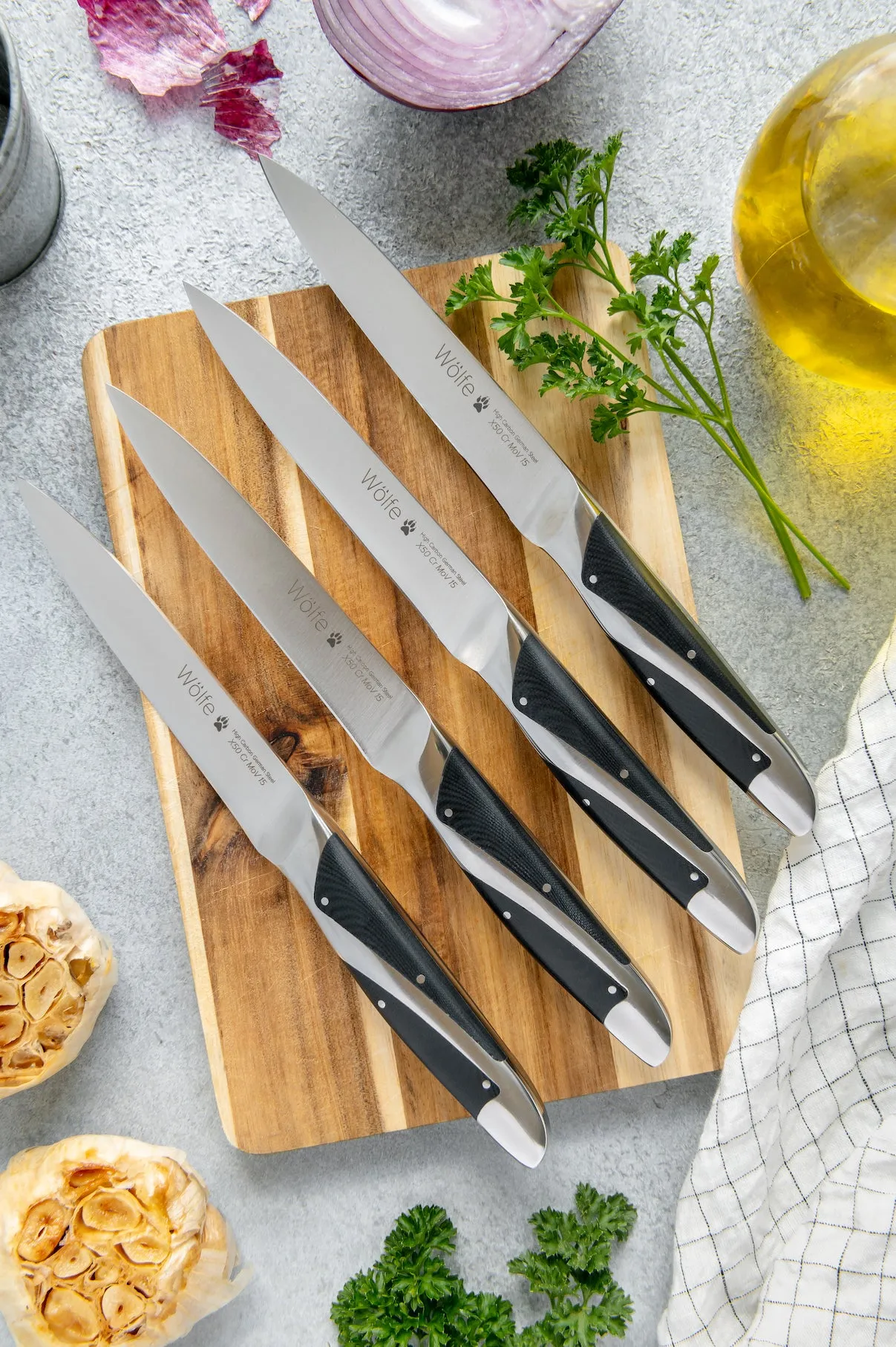 Wölfe 4 Pc Steak Knife Set