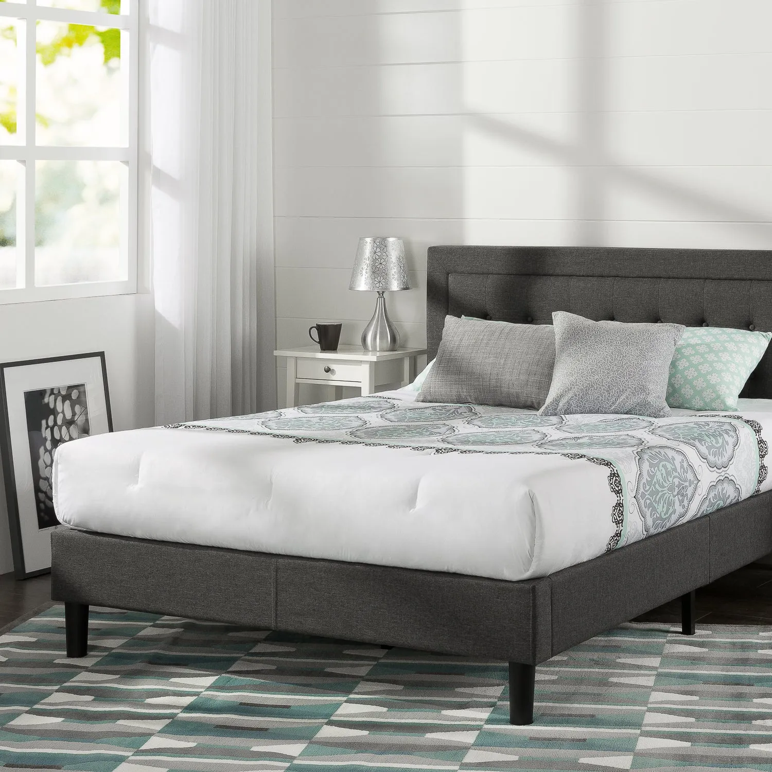 Zinus Dachelle Upholstered Platform Bed Frame